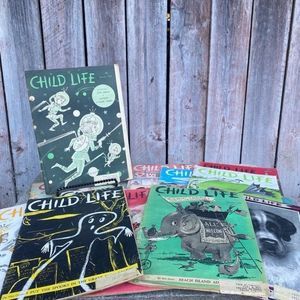 Lot of 12 Vintage Child Life Magazine Bundle 1955 1956 1957 1958 1959
